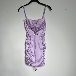 Oh Polly Lavender satin dress us size 2
